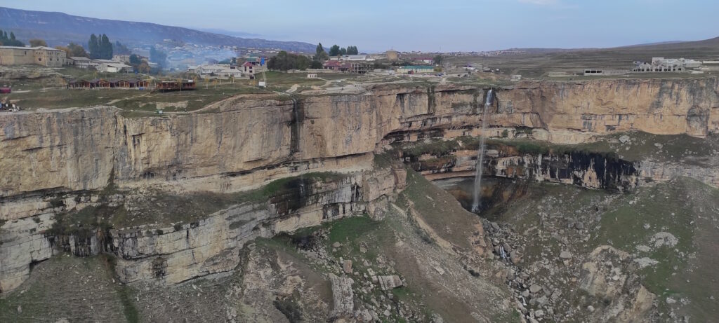 Панорама водопад Итлятляр