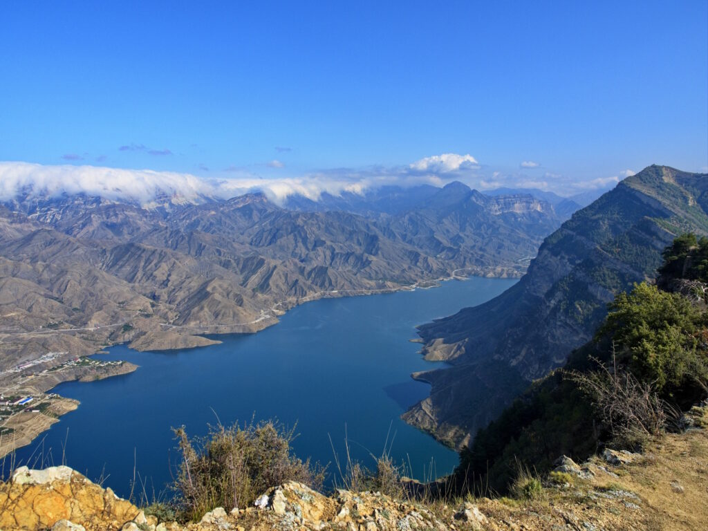 Панорама от Шамилькалы до Ирганая