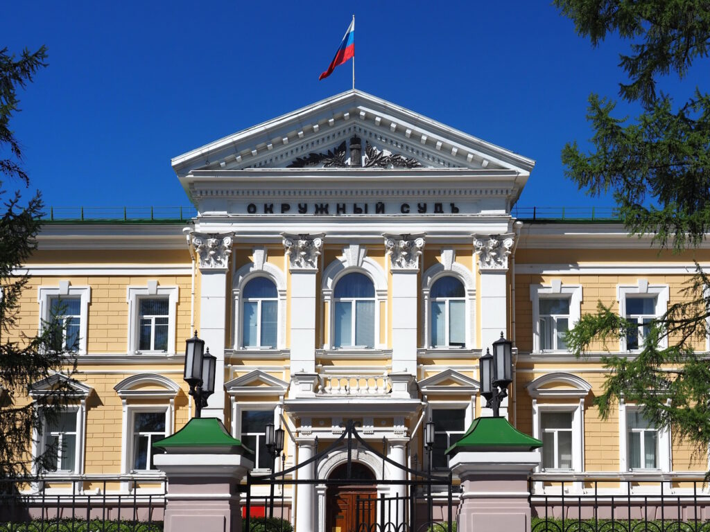 здание Окружного суда, пешеходная улица в Нижнем Новгороде