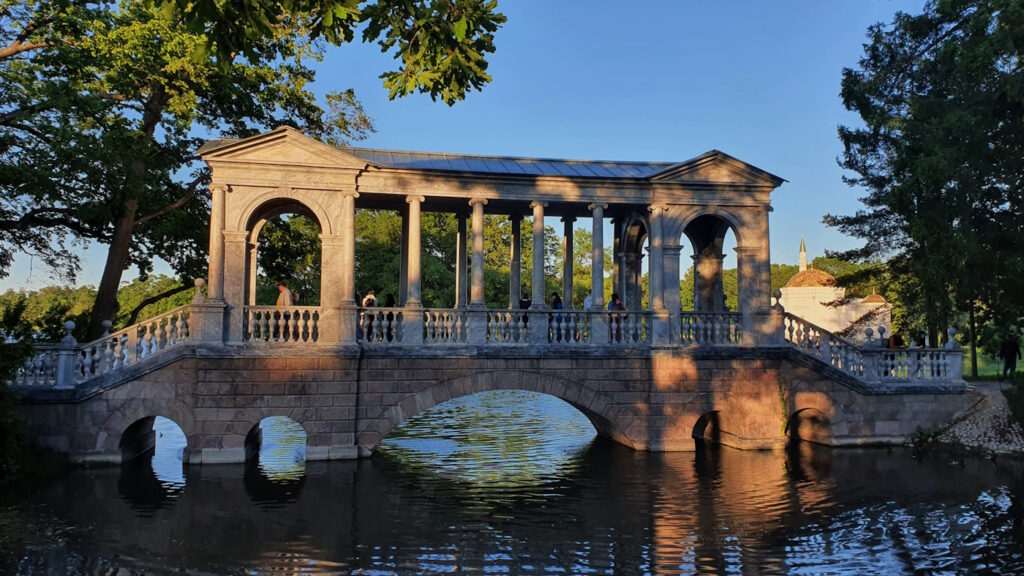 Мраморный мост в Екатерининском парке, Пушкин