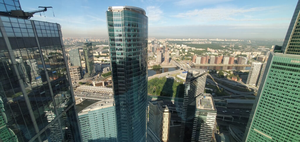 Панорама из окна, апартаменты в Москва Сити