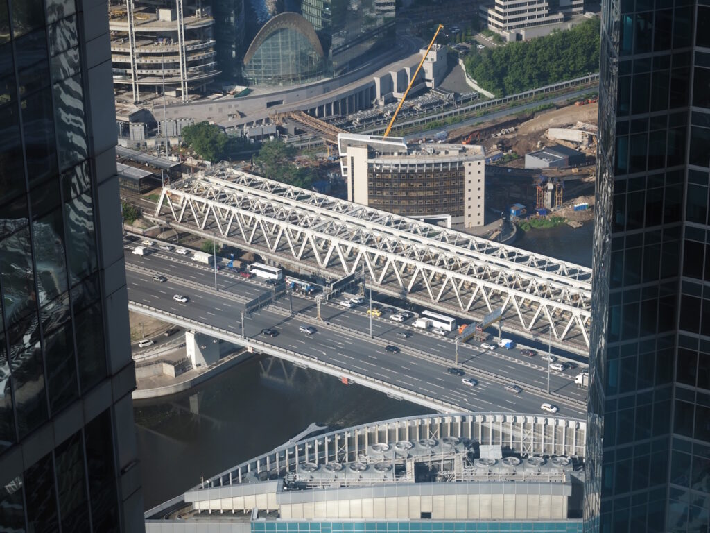 мост Москва Сити и Дорогомиловский железнодорожный мост