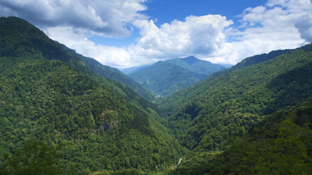 Панорама от села Зеда Чхутунети