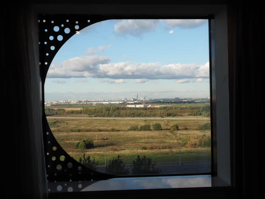 Вид из номера Hampton by Hilton у аэропорта Пулково
