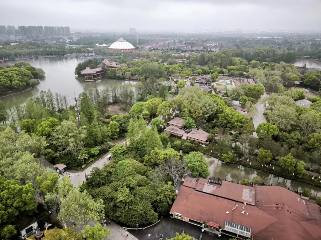 Панорама Wild Animal Park Shanghai с высоты